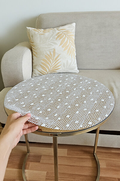 Rona Home Stylishly Designed Pvc 3-Piece Coffee Table Cover Set, Easy to Wash, Stain-Resistant, Living Room Decorative Cover