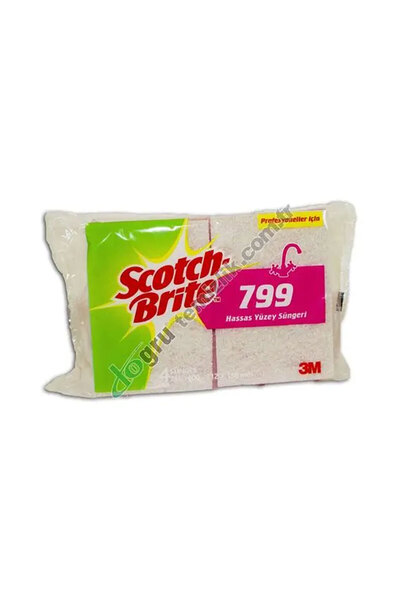 Scotch Brite 3M SB799 Endüstriyel Bulaşık Süngeri 4'lü 4 Paket (PEMBE)