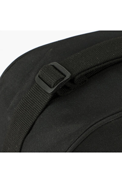 zola Shoulder bag for girls, 13L, strap 110 cm, fixed handles, polyester, 40 x 28 x 12 cm, black/pink