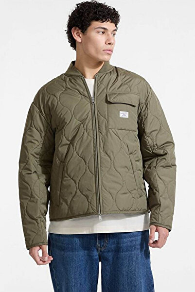 Guess Erkek Bomber Kapitone Ceket - Haki