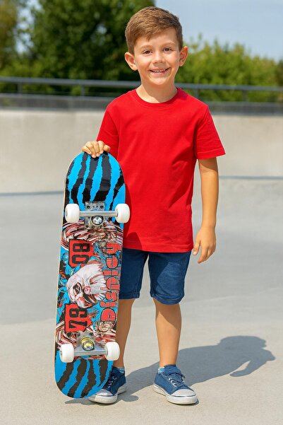 hak-iş oyuncak Display Skateboard 4 Tekerlekli Kaykay – 80 Cm , Kartal Desenli