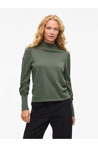 VILA Strickpullover VIAILA Stehkragen