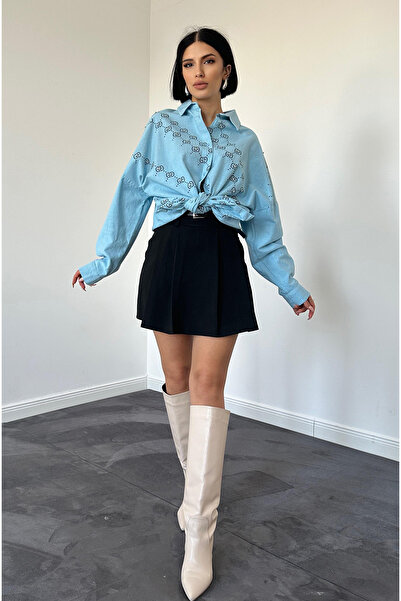 Vaveyy Linen Printed Stone Shirt