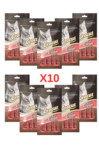 Crocus SOMONLU KREMA KEDİ ÖDÜLÜ 4X15 GR. 10 ADET