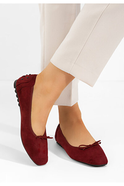 B T Shoes dámské baleríny Amania V2 bordo