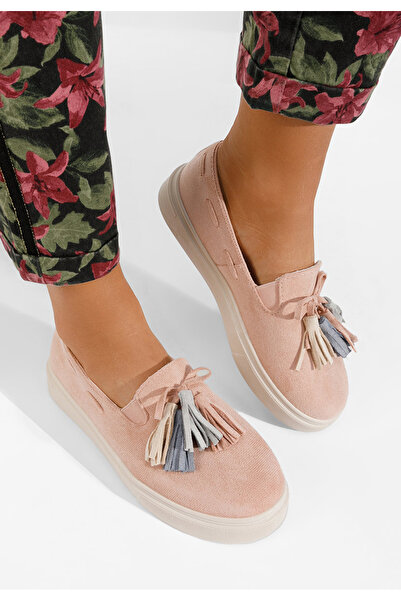 B T Shoes Růžové dámské espadrilky Graziela