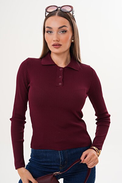 ŞİMAL Women's Polo Neck Blouse 255094 -