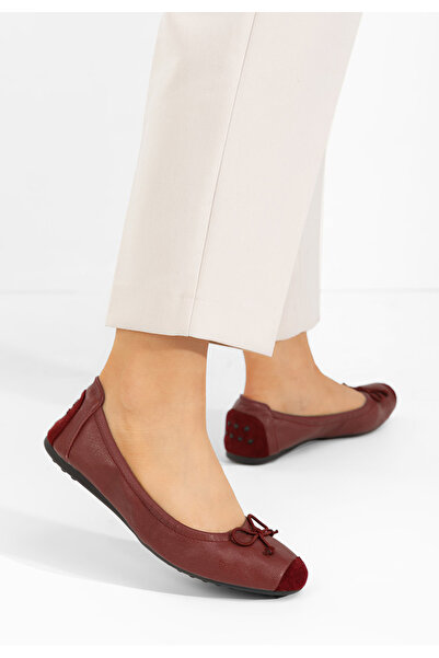 B T Shoes dámské baleríny Amania bordo