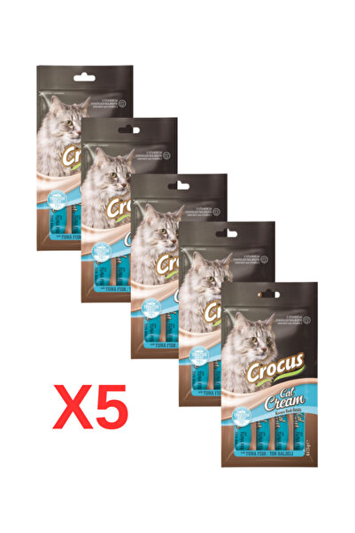 Crocus TON BALIKLI KREMA KEDİ ÖDÜLÜ 4X15 GR. 5 ADET