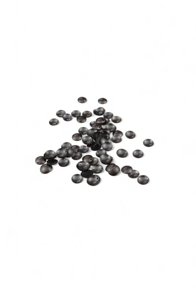 Serhat Aksesuar ve El İşçilik ترتر مقوس رمادي داكن مقاس 12 مم (30 جرام 50 قطعة)