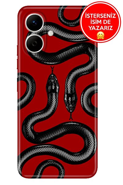 TECNO Spark Go2 Lüks Kılıf A Kalite Baskılı Art Silikon Yılanmoda