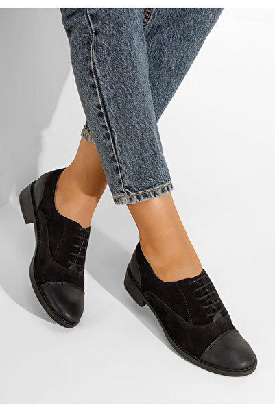 B T Shoes Pantofi oxford dama Genave negri