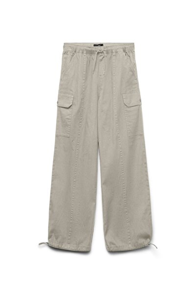 Vero Moda Cargo-Hose VMKARLIE Mittlere Taille Cargohose