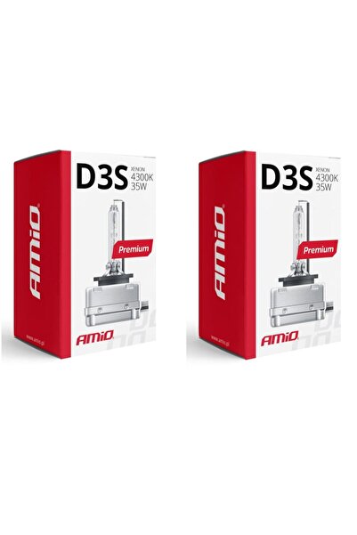 AMIO Set of 2 xenon car bulbs D3S Premium, 12V, 35W, 4300K