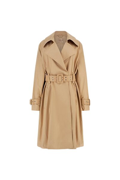Guess Kadın Raphaelle Trençkot - Krem