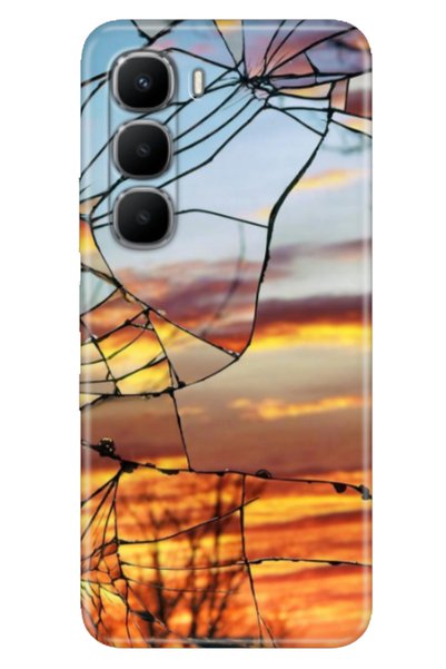 Cekuonline حافظة متوافقة مع هاتف Infinix Hot 60 X6726، غطاء مطبوع من السيليكو...