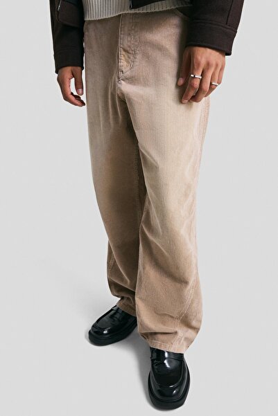 Bershka Super baggy fit kadife pantolon