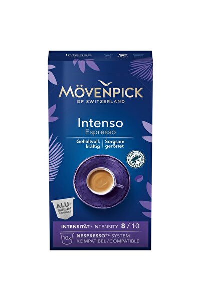 Mövenpick Capsule de cafea Movenpick Intenso Espresso compatibile cu Nespresso, 10 buc, 57g