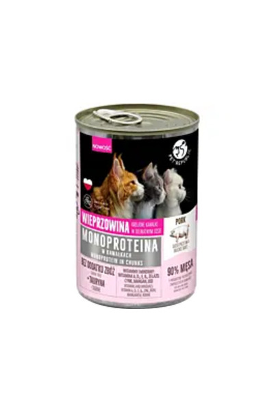Pet Republic Monoproteina Wet Food for Cats with Pork Pieces 400g