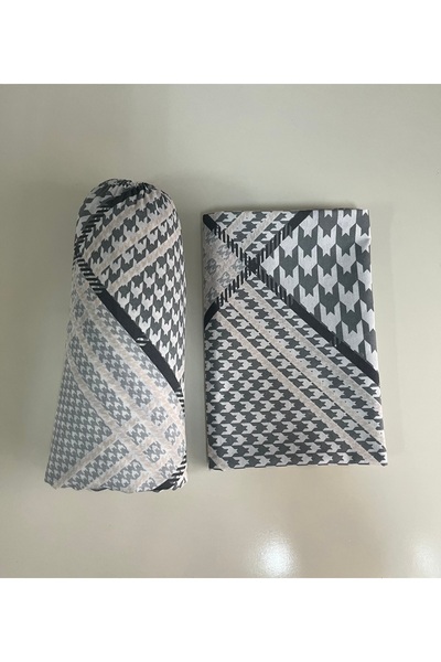 cottonevs Single Elastic Cotton Sheet Set Ranforce (Fabric) Patterned