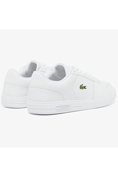 Lacoste T-Base Unisex White Leather Sneaker Unisex Hakiki Deri Günlük Spor Ayakkabı Beyaz