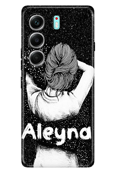 TECNO Camon 40 Pro 5G Korumalı Kılıf Tema İsim Yazılı Kişiye Özel Silikon Kapak Model-24