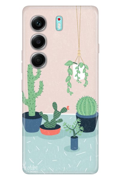 TECNO Camon 40 Pro 5g Cm7 Compatible Case Art Silicone Printed Tpu Cactus Co