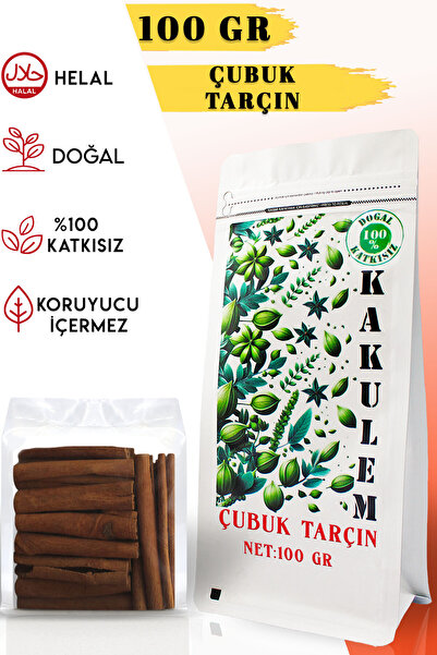 Kakulem SERTİFİKALI Katkısız Kabuk Çubuk Tarçın 100 GR