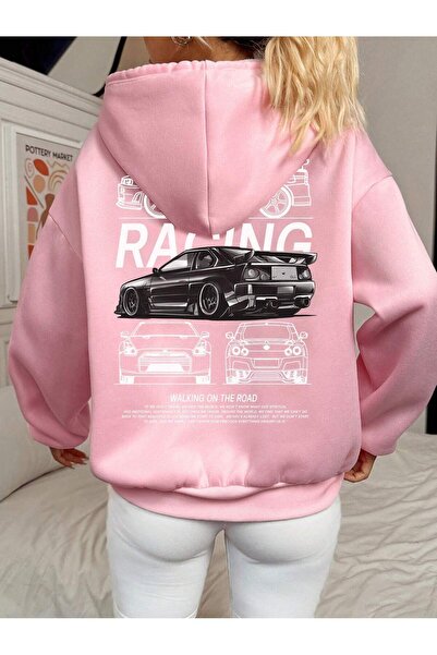 SVART WEAR oversized Βαμβακερό φούτερ με κουκούλα με κουκούλα Φούτερ με τύπωμα