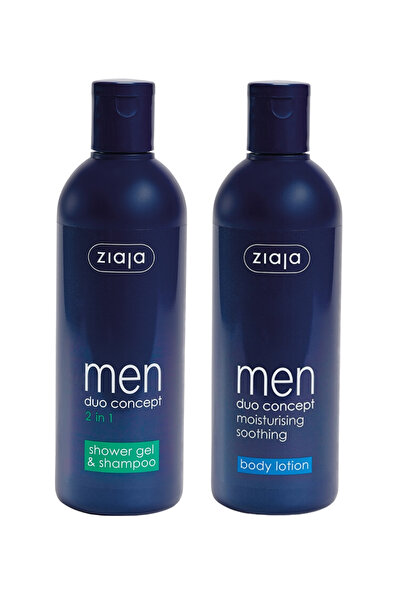 Ziaja Men Duo Concept 2’si 1 Arada Duş Jeli & Şampuan + Nemlendirici Vücut Lo...