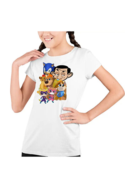 OEM Tricou Copii Fete Pupstruction Sonic Catelusi Constructori Mr Bean Super ...