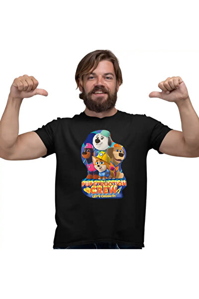 OEM Tricou Barbati Pupstruction Crew Catelusi Constructori Junior