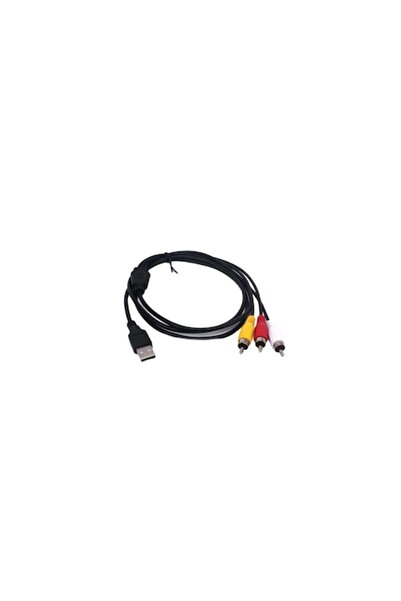 SOHO USB Male to 3 RCA Male Cable, 1.5m, Black