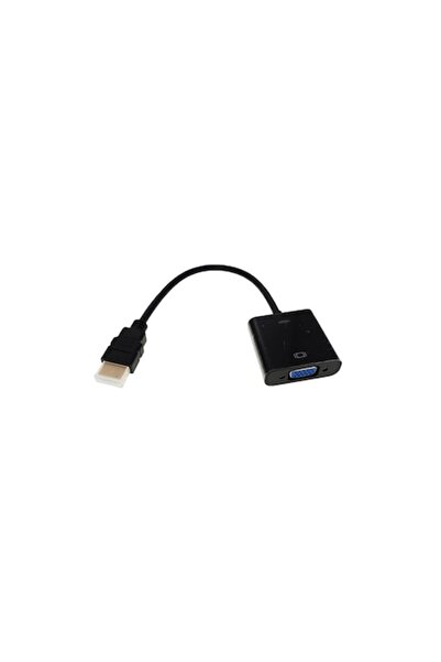 SOHO Black HDMI Male 19-Pin to VGA Female 15-Pin Adapter Cable