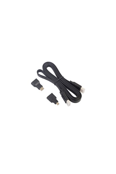 SOHO Cable with 1 micro HDMI adapter and 1 mini HDMI adapter, 1.8 m, HDMI, Black