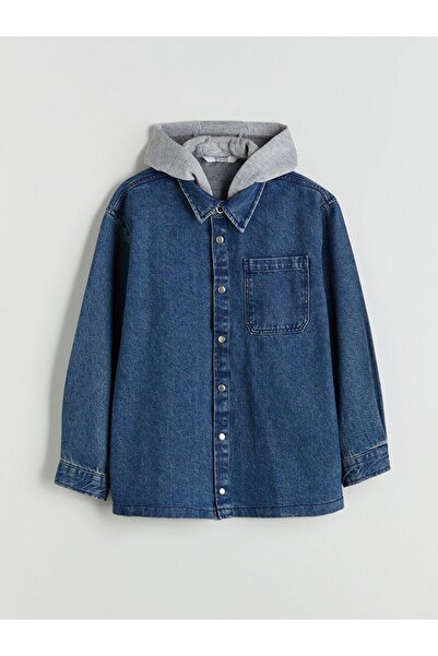 LC Waikiki LCW Kids Basic Erkek Çocuk Jean Gömlek