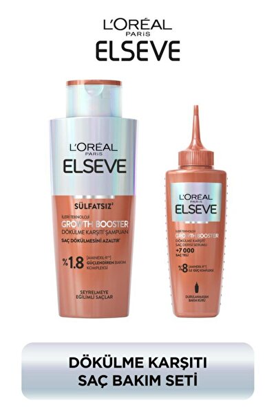 ELSEVE Growth Booster Dökülme Karşıtı Rutin: Şampuan & Saç Derisi Serumu