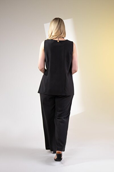 Roxxlen Σετ 2 τεμαχίων με κουμπιά με λαιμόκοψη σε σχήμα V σε μεγάλο μέγεθος, πράσινο