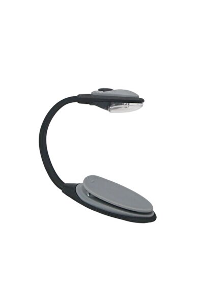 SOHO Lampă de citit LED cu clemă de fixare, 2 baterii CR1220 incluse, 25 x 2,5 cm, gri