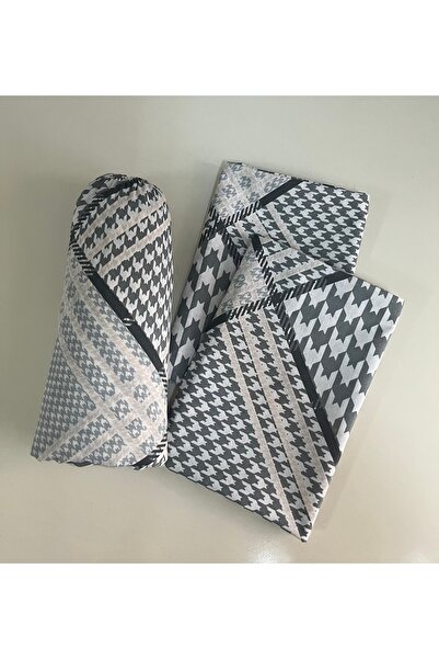 cottonevs Double King Size Elastic Cotton Sheet Set Ranforce (Fabric) Patterned