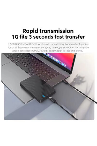 Coverzone Harici Disk Kutusu 2.5” HDD/SSD, USB 3.0/3.1, 6TB Destekli, Tak-Çalıştır, LED Göstergeli - ZR1076