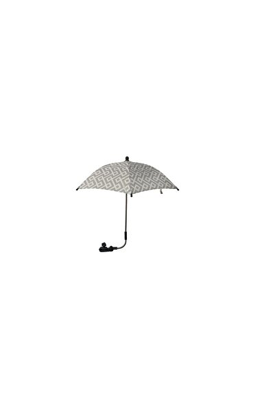 SOHO Umbrella Universal, Clamp System, for Stroller, UV Protection, White-Grey