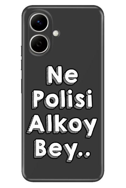 TECNO Spark Go 2 (Km4) Compatible Case Colorful Silicone Printed Tpu What Police