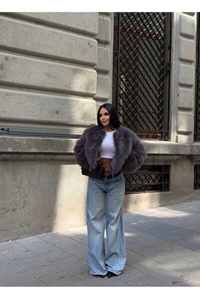 manana fashion Luxury Soft Women Premium Fur Coat Jacket