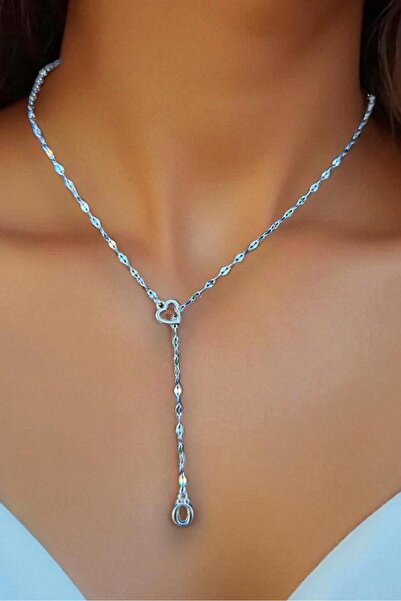 Atolyezone Ö Harfi 316l Paslanmaz Çelik Kolye Kalpli Dekolte Yeni Sezon Kişiy...