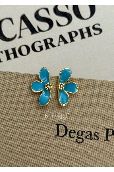 MioArt Kadın Flora Taşlı Çiçek Küpe