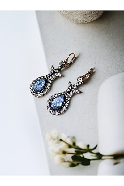 FAYRA ACCESSORIES Zircon Stone Tulip Figured Earrings