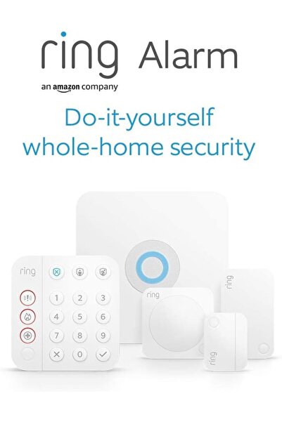 Ring مجموعة إنذار مكونة من 5 قطع (الجيل الثاني) من أمازون - نظام أمان منزلي م...