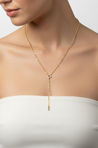 Atolyezone I Harfi 316l Paslanmaz Çelik Kolye Kalpli Dekolte Yeni Sezon Kişiye Özel Kolye Hediye Kutulu