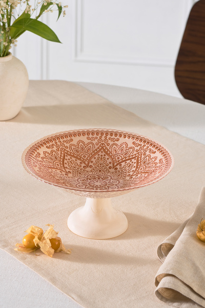 Karaca Glenda Dekoratif Ayaklı Cam Şekerlik 22 cm